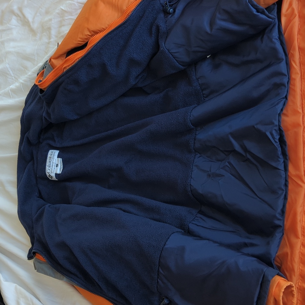 Vintage 90s/Y2K Columbia HooDoo Interchange Jacket - Orange & Navy - Picture 6 of 16
